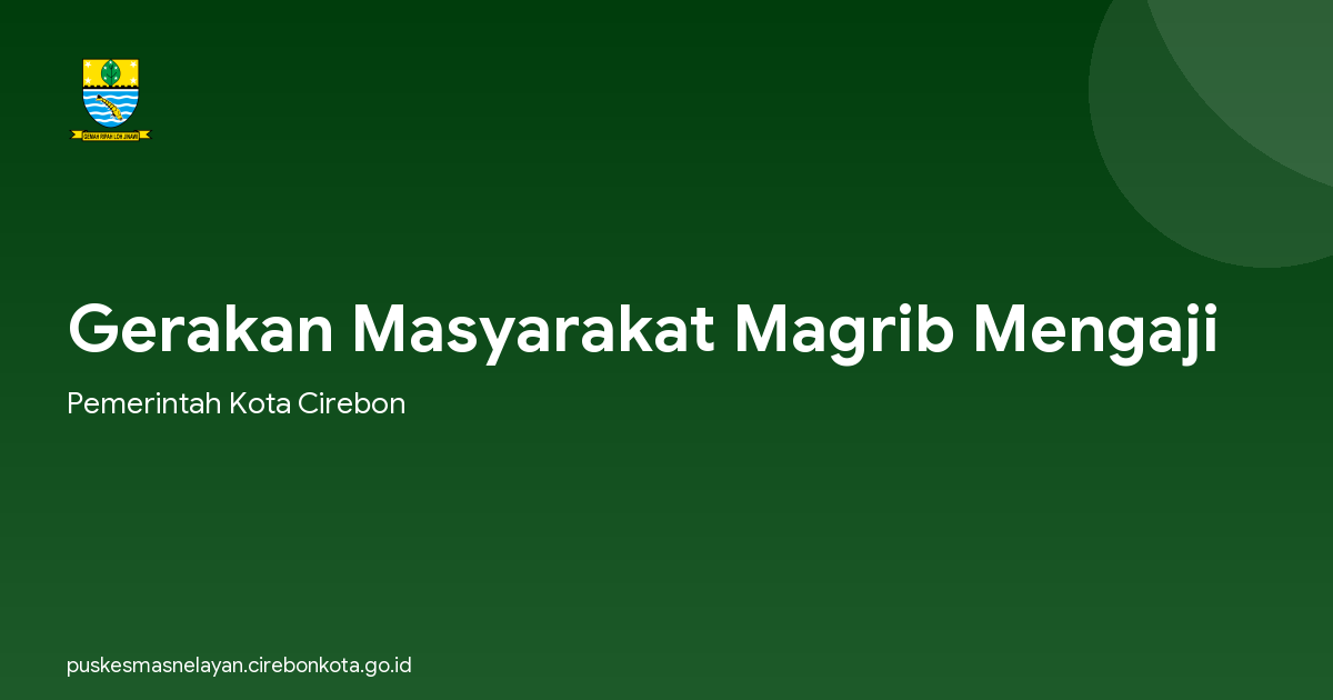 Gerakan Masyarakat Magrib Mengaji
