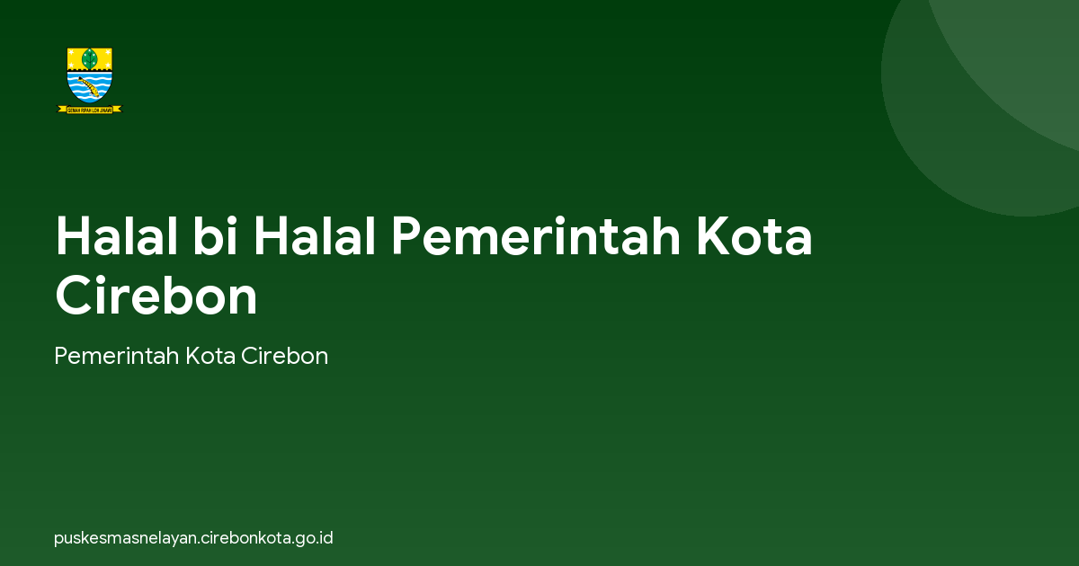 Halal bi Halal Pemerintah Kota Cirebon