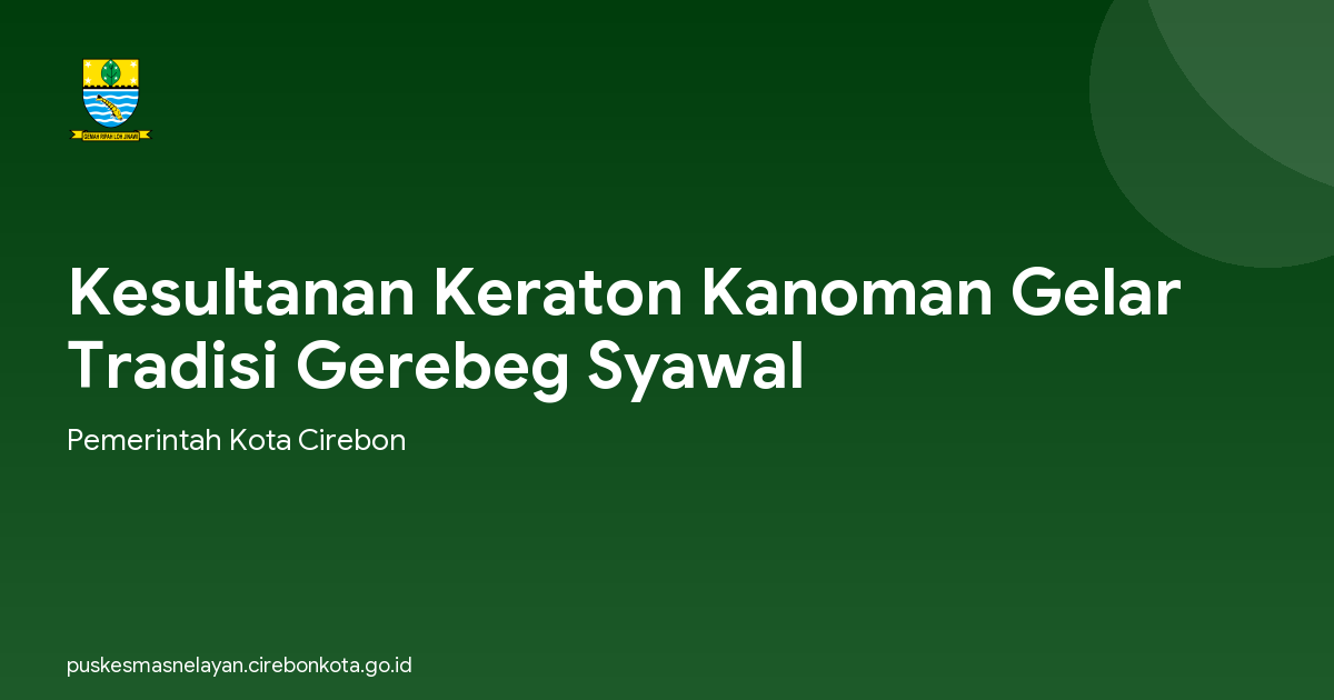 Kesultanan Keraton Kanoman Gelar Tradisi Gerebeg Syawal