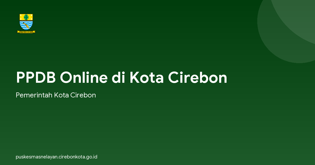 PPDB Online di Kota Cirebon