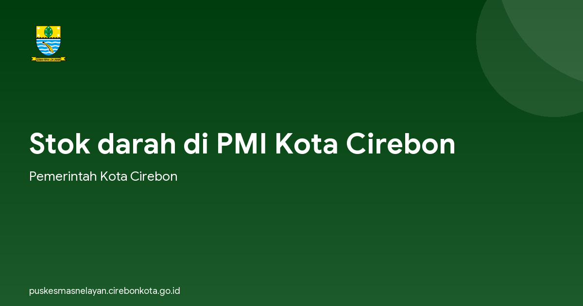 Stok darah di PMI Kota Cirebon