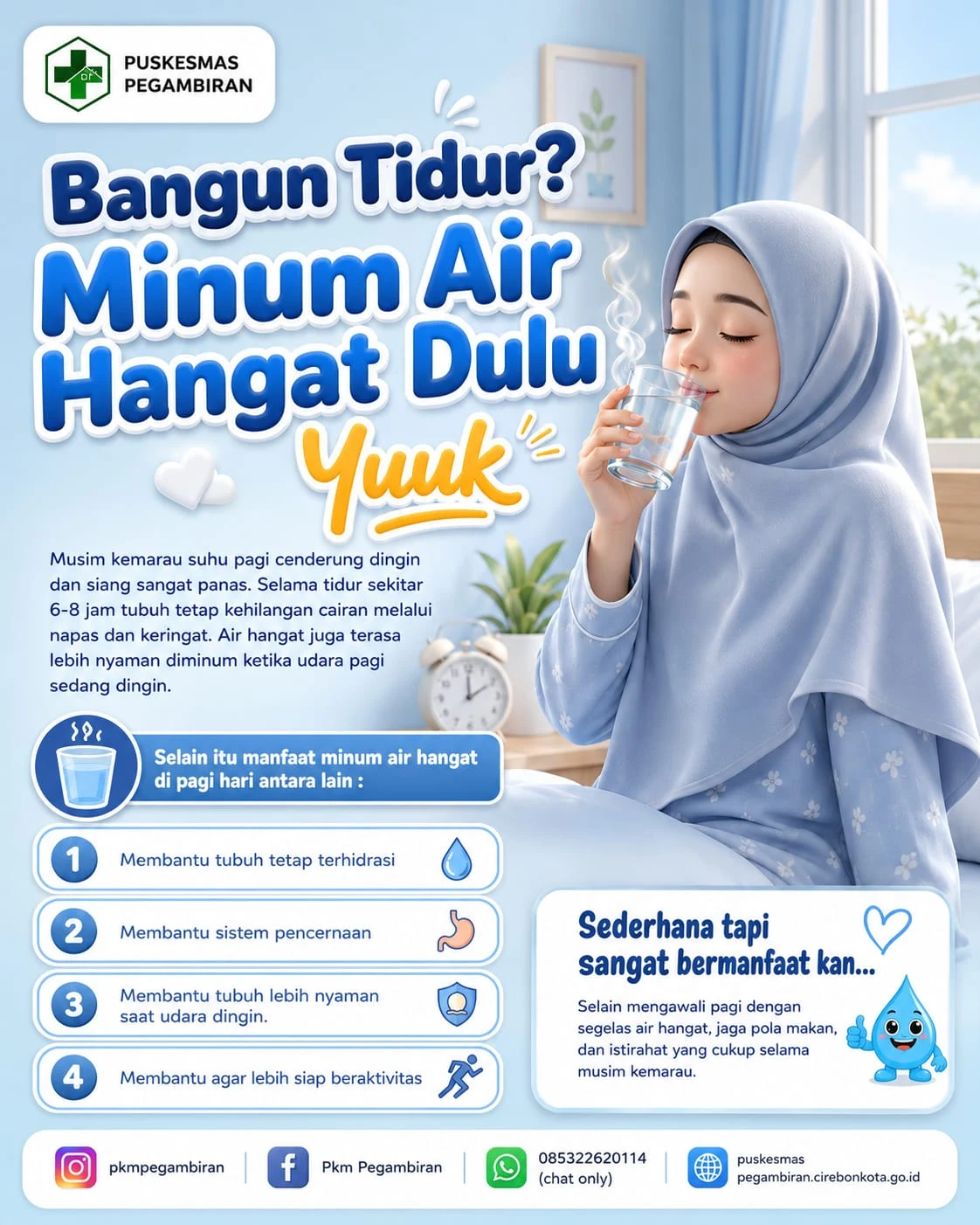 BANGUN TIDUR... MINUM AIR HANGAT DULU YUK